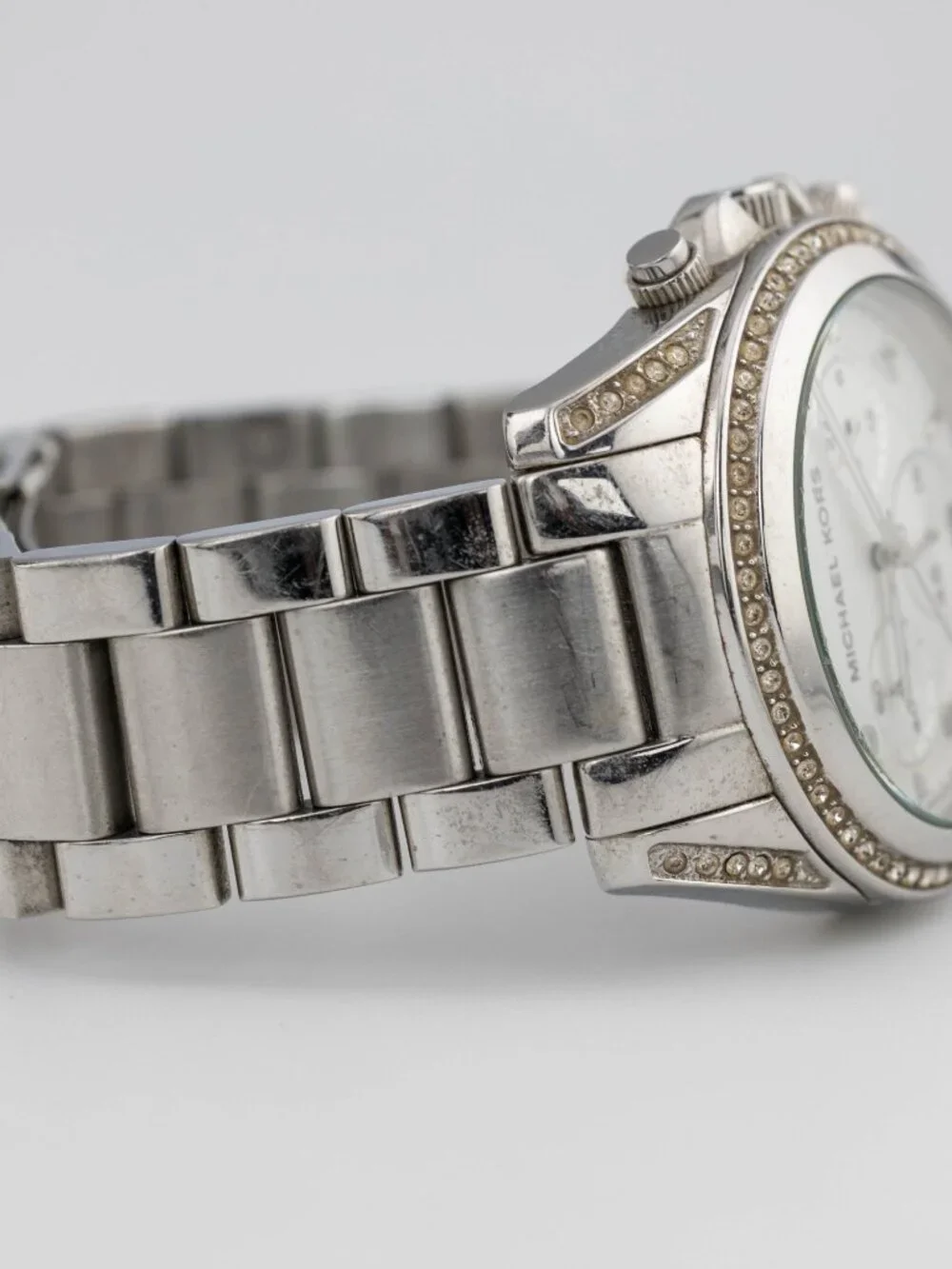 Michael Kors MK-5165 Chronograph Quartz Analog Women's Watch New Battery